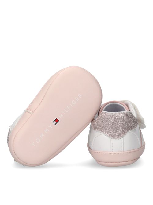 Sneakers bianca e rosa TOMMY HILFIGER | 33721BIANCO ROSA